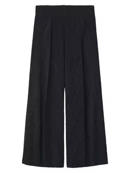 Широкие брюки со складками спереди Adolfo Dominguez, черный