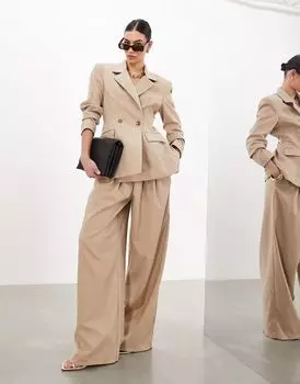 Широкие брюки со складками спереди ASOS EDITION