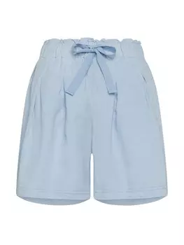 Широкие брюки со складками спереди DEHA, светло-синий