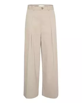 Широкие брюки со складками спереди InWear, темно-бежевый