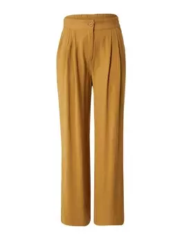 Широкие брюки со складками спереди Modstrm Fanya, коньяк
