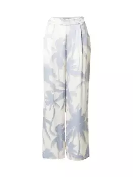 Широкие брюки со складками спереди OUI, кремовый