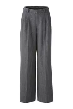 Широкие брюки со складками спереди OUI, темно-серый