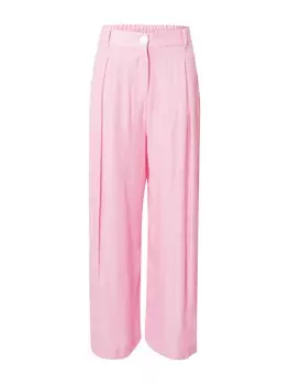 Широкие брюки со складками спереди River Island, розовый