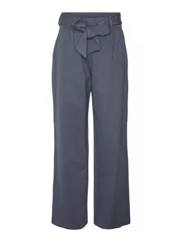 Широкие брюки со складками спереди Vero Moda Eva, пыльно-синий