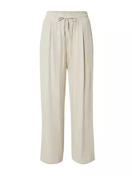 Широкие брюки со складками спереди VERO MODA JESMILO, крем