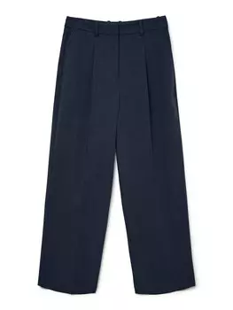 Широкие брюки со складками спереди VERO MODA VMUnika, ночной синий