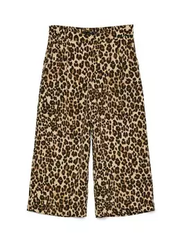 Широкие брюки со складками спереди VERO MODA VMCoco, цвет Brown/Light brown