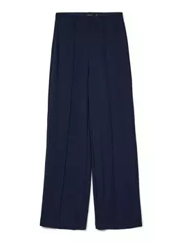 Широкие брюки со складками спереди VERO MODA VMBecky, морской синий