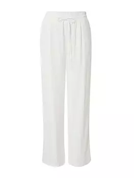 Широкие брюки со складками спереди VERO MODA JESMILO, натуральный белый