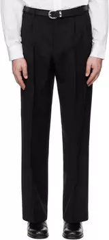 Широкие брюки со складками Sunflower, черный