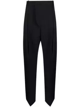 Широкие брюки со складками VICTORIA BECKHAM, синий