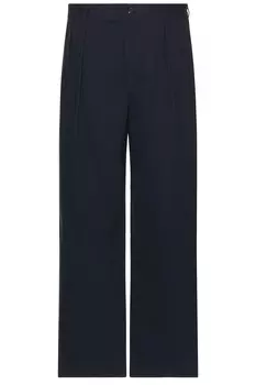 Широкие брюки со складками Wao, темно-синий