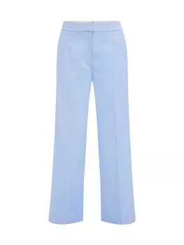 Широкие брюки со складками WE Fashion, светло-синий