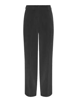 Широкие брюки со складками YAS YASLIKKA, антрацит