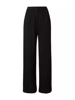 Широкие брюки со складкой спереди EDITED Sude, черный