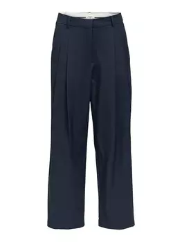 Широкие брюки со складкой спереди OBJECT OBJDina, морской синий