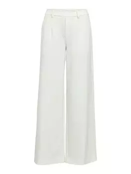 Широкие брюки со складкой спереди OBJECT OBJLisa, белый