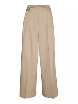Широкие брюки со складкой спереди VERO MODA VMELMA, кэмел