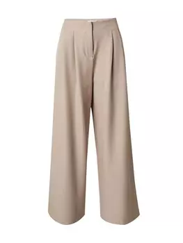 Широкие брюки со складкой спереди VILA VIKAKA, серо-коричневый