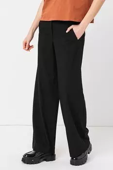 Широкие брюки со средней талией Esprit, черный