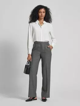 Широкие брюки со стрелками Marc Cain, черный