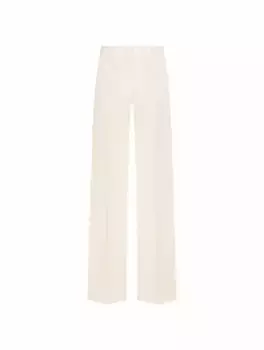 Широкие брюки со стрелками Valentino Garavani, белый
