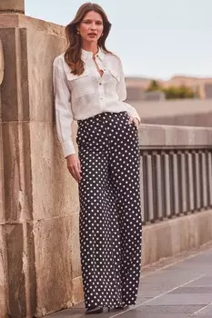 Широкие брюки Sosandar, черный