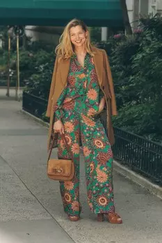 Широкие брюки стринги Boden, зеленый