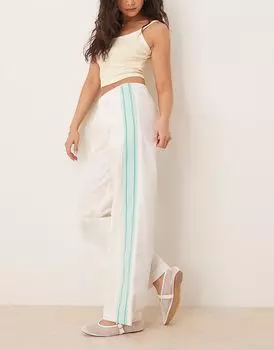 Широкие брюки-стринги Free People Team Spirit цвета слоновой кости