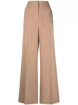 Широкие брюки строгого кроя Fabiana Filippi, коричневый