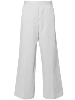 Широкие брюки строгого кроя Fabiana Filippi, серый