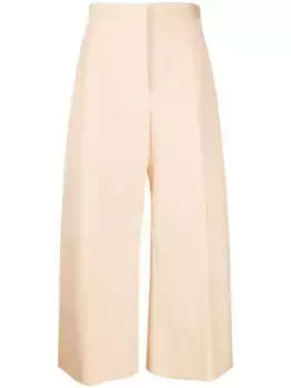 Широкие брюки строгого кроя JIL SANDER, нейтральный