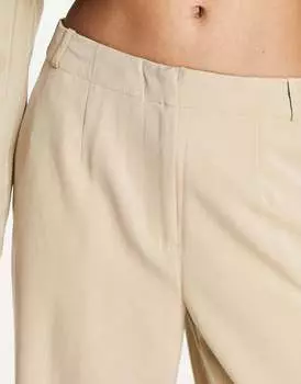 Широкие брюки строгого кроя Vero Moda Aware цвета камня