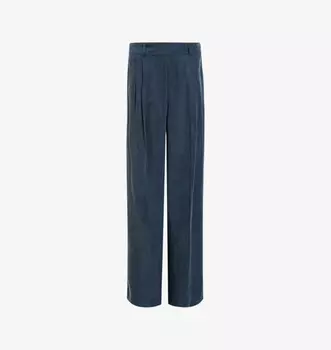 Широкие брюки свободного кроя Averie из тканого материала Allsaints, черный