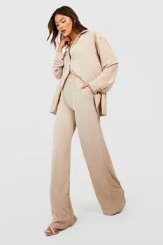 Широкие брюки свободной фиксации Boohoo, серый