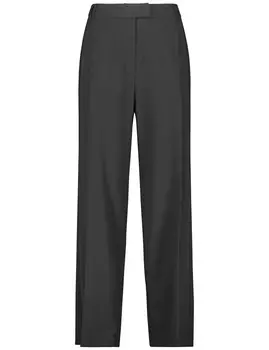 Широкие брюки TAIFUN Wide leg Pleated Pants, черный