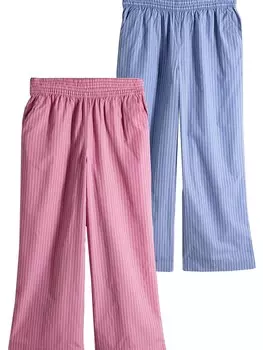 Широкие брюки The Set, цвет Blue/Pink