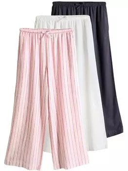 Широкие брюки The Set, цвет Rose/Pitaya/Black/White