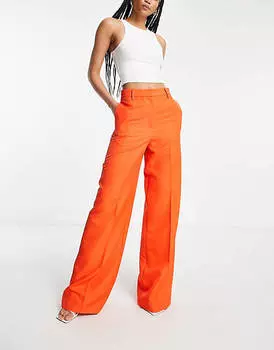 Широкие брюки томатного цвета ASOS DESIGN Tall