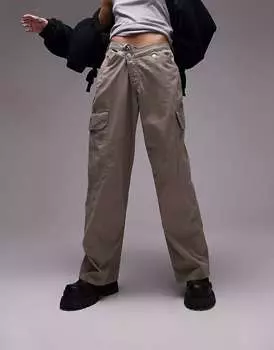 Широкие брюки Topshop с запахом спереди