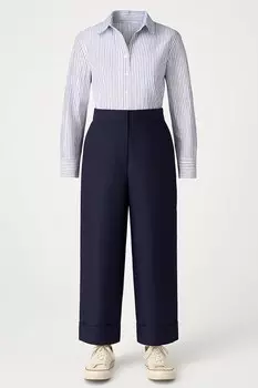 Широкие брюки Touche Prive, морской синий