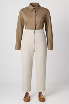 Широкие брюки Touche Prive, слоновая кость