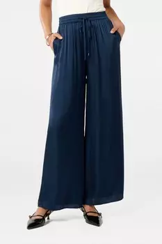 Широкие брюки Trinity с эластичной талией Forever New, синий
