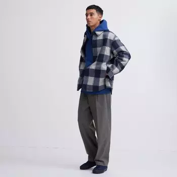 Широкие брюки Uniqlo, серый