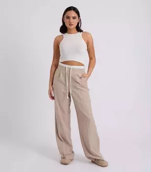 Широкие брюки Urban Bliss Stone с кулиской Urban Bliss, светло-серый