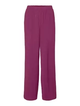 Широкие брюки VERO MODA ALVA, ягодный