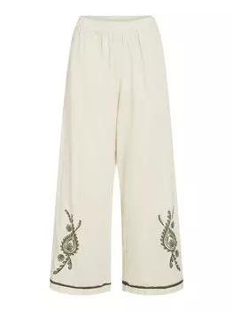 Широкие брюки VILA, кремовый