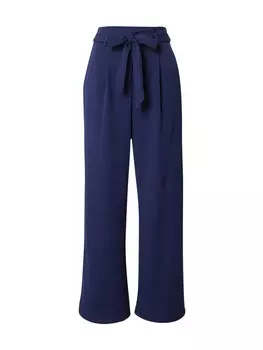 Широкие брюки VILA Wide leg Pleated Pants VIHilda, темно-синий