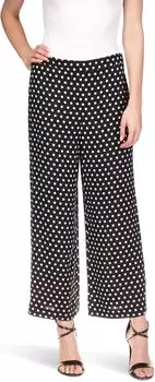 Широкие брюки в горошек MICHAEL Michael Kors, цвет Black/White